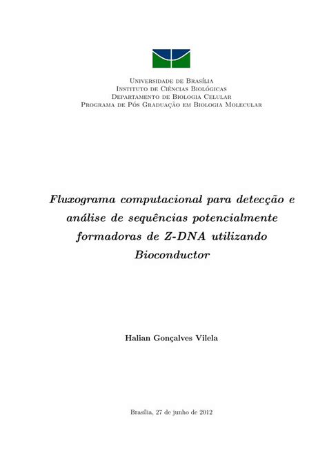 PDF Fluxograma Computacional Para Detecc Ao E An Alise De Para