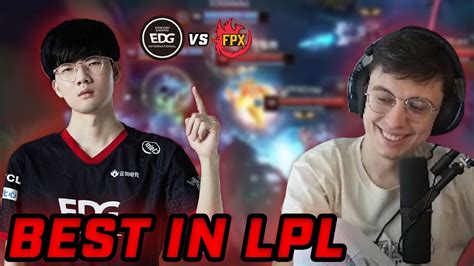 EDG BEST TEAM IN LPL EDG VS FPX REVIEW CAEDREL YouTube