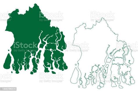 South 24 Parganas District Map Vector Illustration Scribble Sketch 24 ...