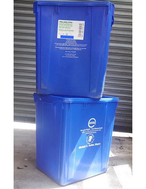 Blue Recycling Bins