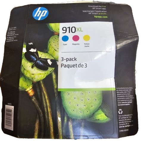 Genuine Hp Xl Color Ink Cartridges Dated Jul Cyan Yellow