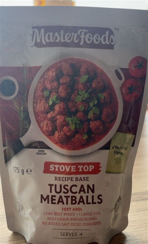 Tuscan Meatballs Recipe Base Masterfoods