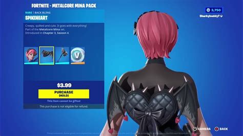 Fortnite Metalcore Mina Pack New Starter Pack Youtube