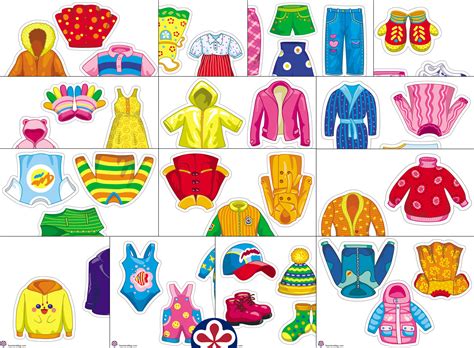 Clothing Theme Pictures Printable for Preschoolers | BuyLapbook