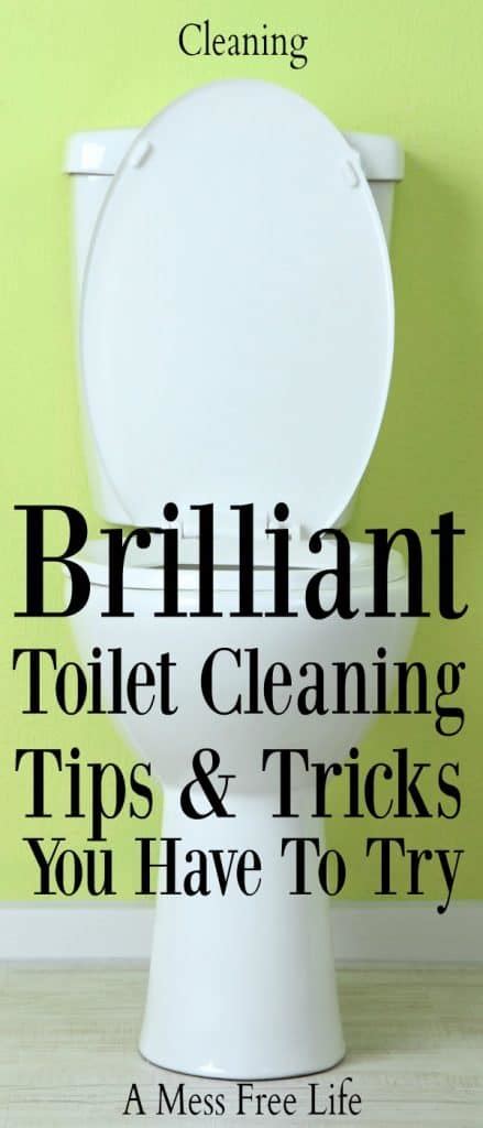 Brilliant Toilet Cleaning Tips and Tricks - A Mess Free Life