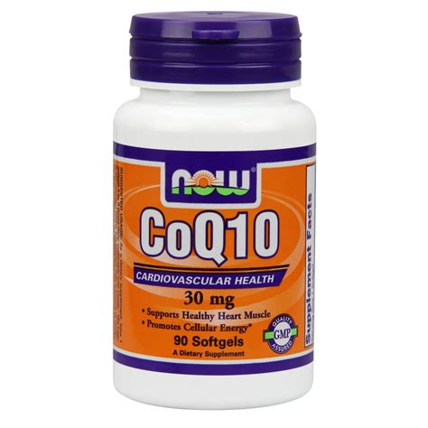 Now Foods Coq10 Cardiovascular Health 30mg 90 Ct