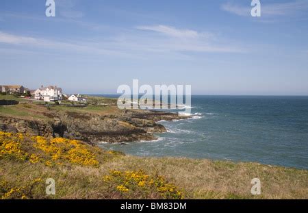 Bull Bay Anglesey Wales May 12 2019 Small harbour at Bull Bay in the north of the Island of ...