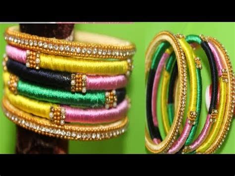 How To Make Silk Thread Bangles How To Do Silk Thread Bangles Latest