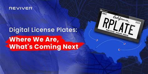 Digital License Plates Where We Are Whats Coming Next Reviver