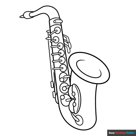 Saxophone Coloring Pages