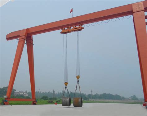 Cabin Control Single Girder Gantry Crane 20 Ton For Building Material Shops