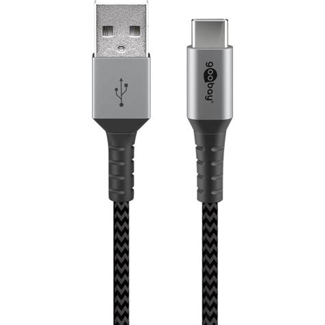 Cavo Usb C™ A Usb A Connettori In Metallo E Rivestimento Tessuto 20m