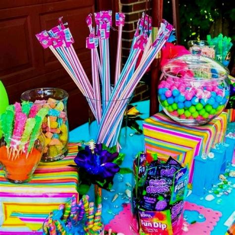 Luau Candy Table Omg This Is Gonna Be The Funnest To Shop For I Get To Buy Candy Without