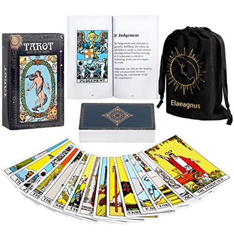 Elaeagnus Cartes De Tarot Avec Duidebook Et Sac En Velours Jeu De