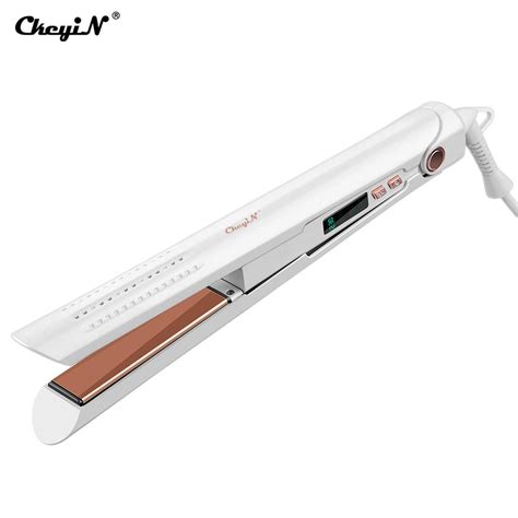 Buy CkeyiN Electirc Hair Straightener 2 In 1 Flat Iron LCD Display Hair