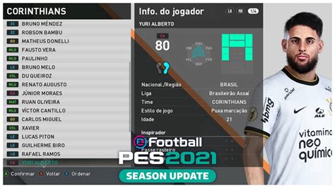 Pes Patch Bmpes Overall Faces Dos Jogadores Do Corinthians