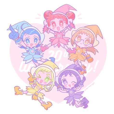 Harukaze Doremi Segawa Onpu Fujiwara Hazuki Asuka Momoko And Senoo Aiko Ojamajo Doremi