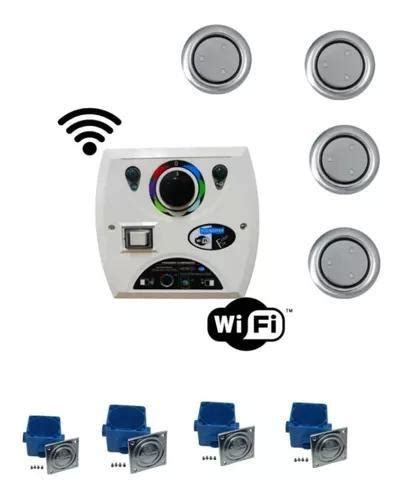 Kit Iluminação Piscina 4 Led Inox 9w Comando Wifi Sodramar Sodramar