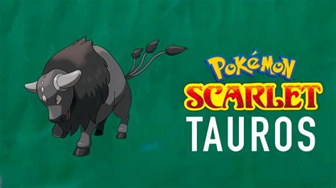 Pokemon Scarlet Catching Paldean Tauros Combat Breed Filling The Pokedex Youtube