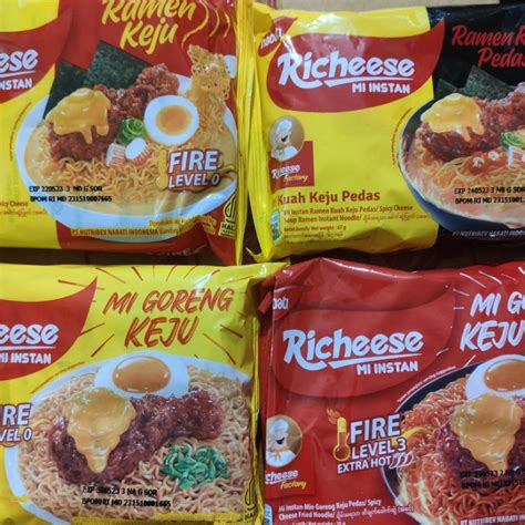 Jual Mi Instan Nabati Richeese Mie Ramen Keju Goreng Pedas Shopee