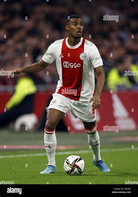 AMSTERDAM - Ryan Gravenberch of Ajax during the Dutch Eredivisie match ...