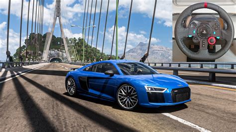 Audi R8 V10 Plus Forza Horizon 5 Logitech G29 Gameplay YouTube