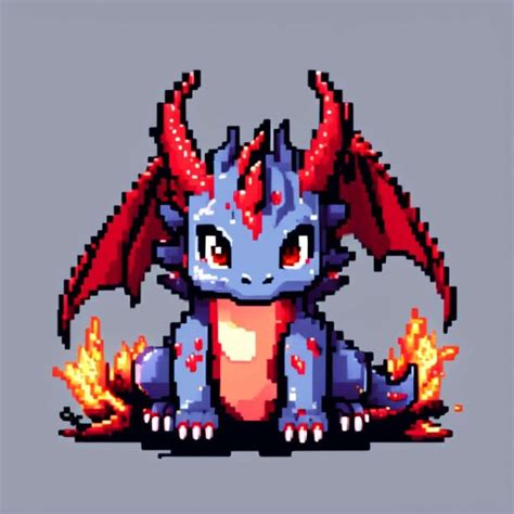 Create Stunning Dragon Pixel Art Idyllic