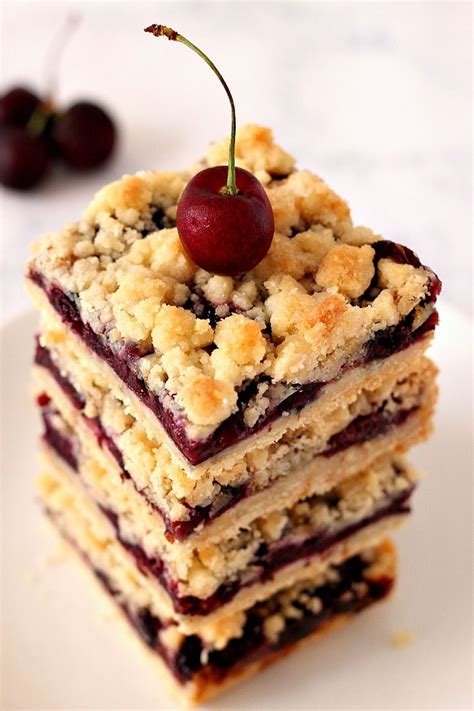 Cherry Pie Crumb Bars Recipe Quick And Easy Crumb Bars With Fresh