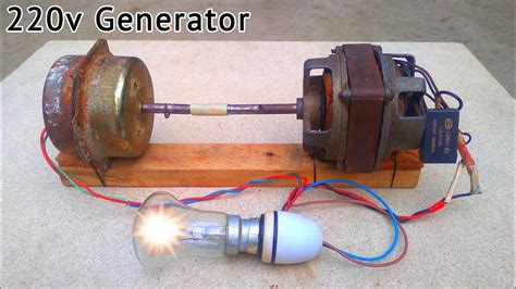 How To Make Free Energy Generator Light By 220v Motor New Invention