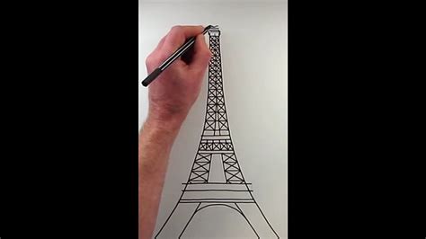 How To Draw The Eiffel Tower