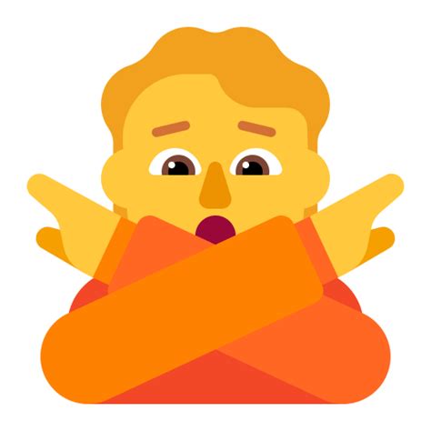 Person Gesturing No Flat Default Icon Fluentui Emoji Flat Iconpack