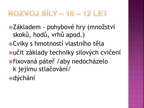 Stimulace Pohybov Ch Schopnost U D T Ppt St Hnout