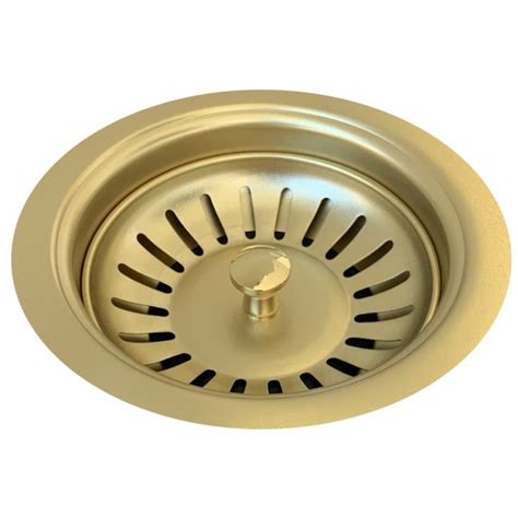 Sink Strainer Waste Plug Basket With Stopper Brushed Bronze Pvd