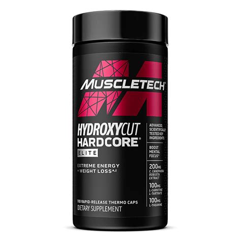 MuscleTech Hydroxycut Hardcore Elite 110 Capsules Powerful Weight