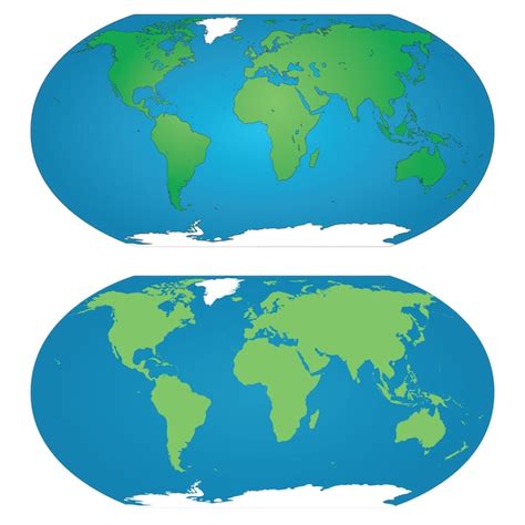 Mapa Del Mundo Que Muestra Los Continentes Hechos En Contornos Y