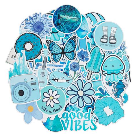 Buy Blue Vsco Stickers For Water Bottles Pcs Hydro Flask Stickers