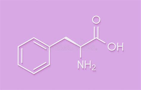 L phénylalanine De Phénylalanine Phe Molécule D acide Aminé De F