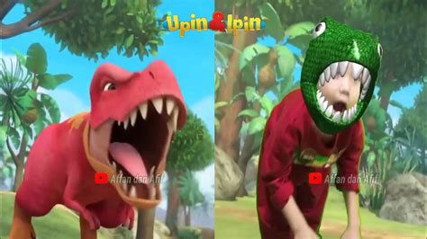 T Rex Mengamuk Telurnya Pecah Kompilasi Tiru Aksi Upin Ipin Youtube