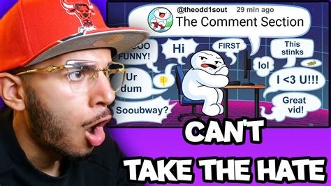 The Comment Section Theodd1sout Reaction Youtube