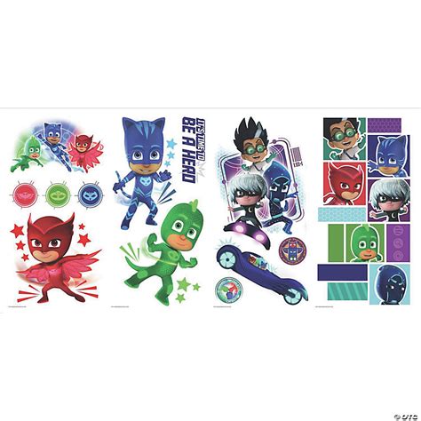 Pj Masks Peel And Stick Decals Oriental Trading