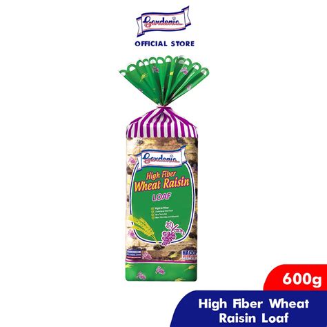 Gardenia High Fiber Wheat Raisin Loaf 600g Shopee Philippines