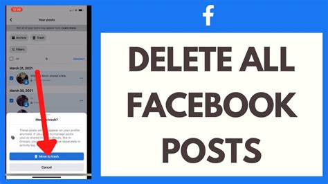 How To Delete All Posts On Facebook At Once Youtube