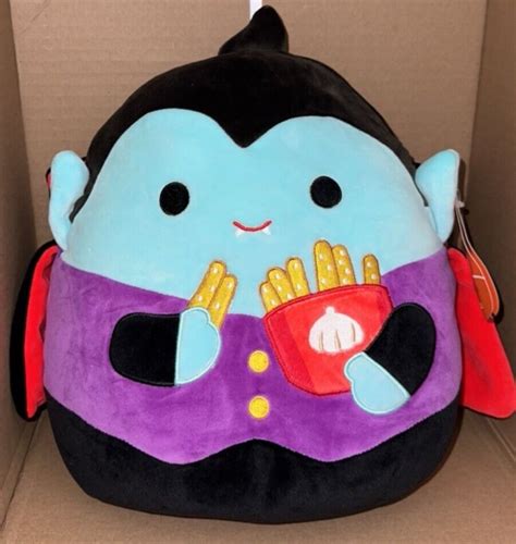 Squishmallow 12 Halloween Vince The Vampire With Garlic Fries New Ebay