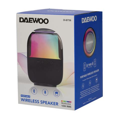 Altavoz Port Til Tecnolog A Tws Iluminaci N Multicolor Daewoo