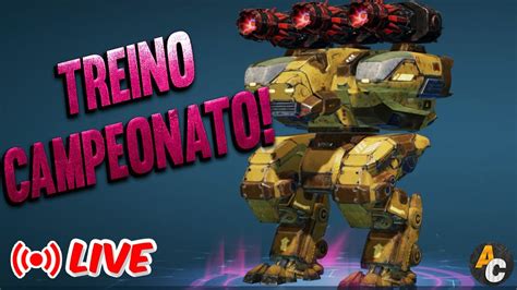 War Robots Brasil LIVE TREINO 06 Jogando pelotão das antigas e