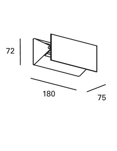 Aplique De Pared De Exterior Shape Forlight L Mpara De Aluminio