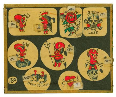 At Auction Hot Stuff” Devil Tattoo Designs By Bert Grimm California