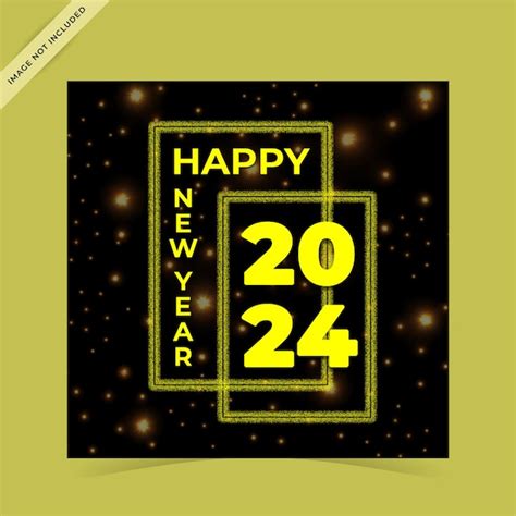 Premium PSD Happy New Year 2024 Template