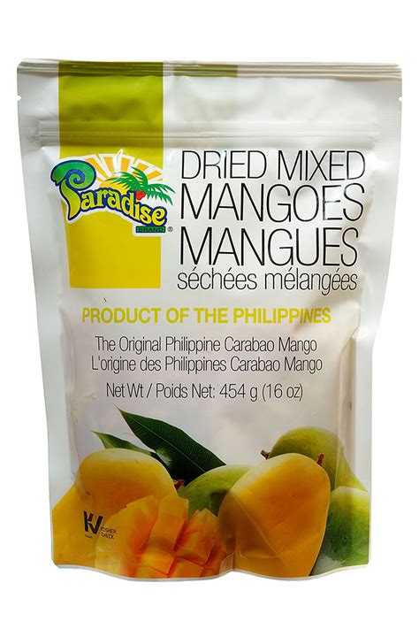 Paradise Brand Dried Mixed Mangoes 454g Profoodcorp