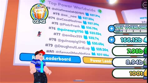 Pet Simulator X Leaderboard Im On The Power Leaderboard Finally